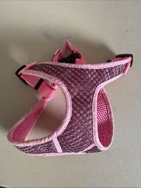 Pink Mesh XS Dog Harness - Adjustable Soft Padded